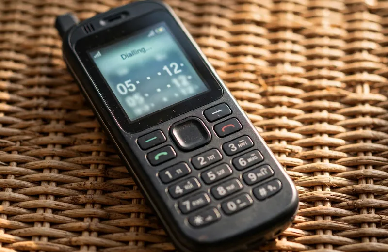 Dialling the USSD code on a basic phone